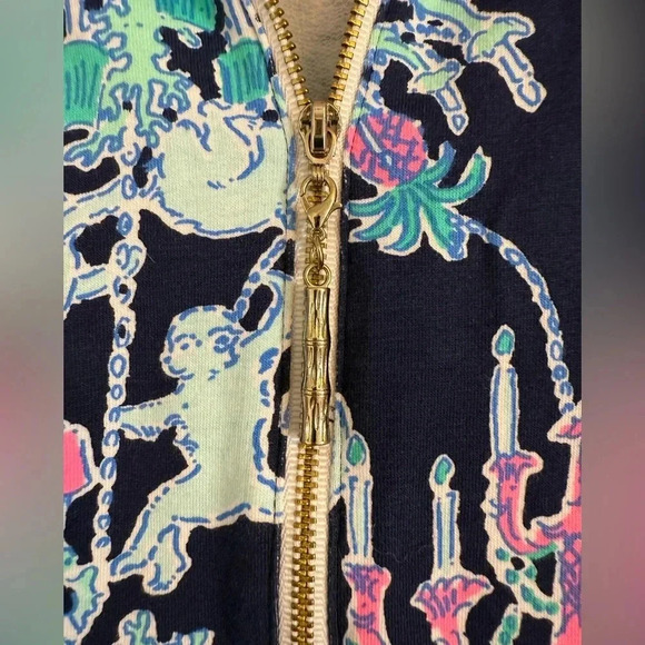 Lilly Pulitzer Skipper Dress Womens XXSmall Long Sleeve Pop Up Monkey Trouble - Picture 3 of 14